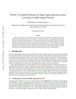 PyTSC: A Unified Platform for Multi-Agent Reinforcement Learning in
  Traffic Signal Control
