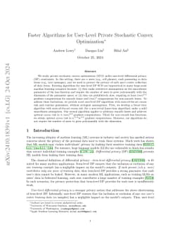 Faster Algorithms for User-Level Private Stochastic Convex Optimization