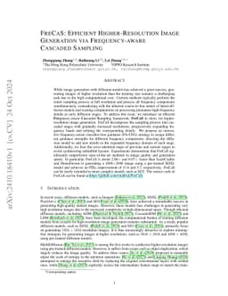 FreCaS: Efficient Higher-Resolution Image Generation via Frequency-aware Cascaded Sampling