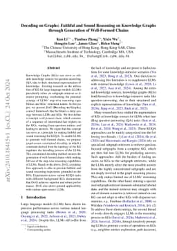 Decoding on Graphs: Faithful and Sound Reasoning on Knowledge Graphs
  through Generation of Well-Formed Chains