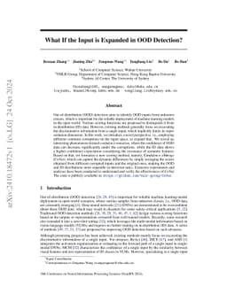 What If the Input is Expanded in OOD Detection?