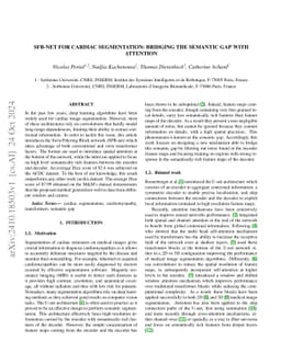 SFB-net for cardiac segmentation: Bridging the semantic gap with
  attention