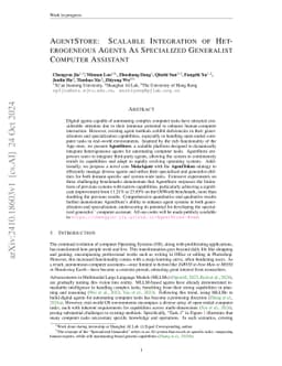 AgentStore: Scalable Integration of Heterogeneous Agents As Specialized
  Generalist Computer Assistant