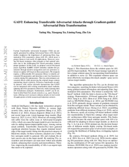 GADT: Enhancing Transferable Adversarial Attacks through Gradient-guided
  Adversarial Data Transformation