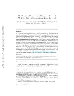 ChatSearch: a Dataset and a Generative Retrieval Model for General
  Conversational Image Retrieval
