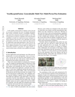 VoxelKeypointFusion: Generalizable Multi-View Multi-Person Pose
  Estimation