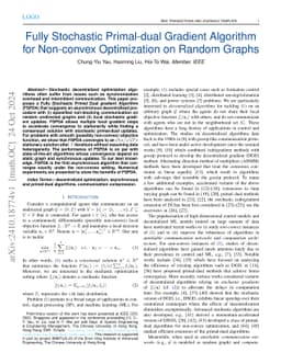 Fully Stochastic Primal-dual Gradient Algorithm for Non-convex
  Optimization on Random Graphs