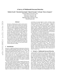 A Survey of Multimodal Sarcasm Detection