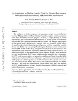 An Investigation on Machine Learning Predictive Accuracy Improvement and
  Uncertainty Reduction using VAE-based Data Augmentation