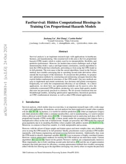 FastSurvival: Hidden Computational Blessings in Training Cox
  Proportional Hazards Models