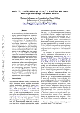 Visual Text Matters: Improving Text-KVQA with Visual Text Entity
  Knowledge-aware Large Multimodal Assistant
