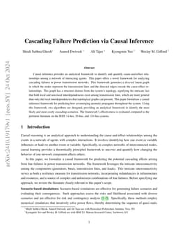 Cascading Failure Prediction via Causal Inference