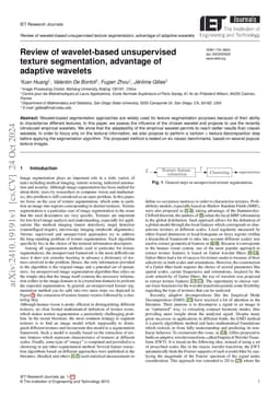 Review of wavelet-based unsupervised texture segmentation, advantage of
  adaptive wavelets