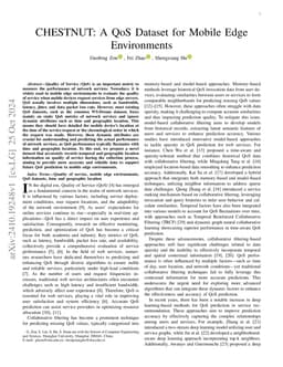 CHESTNUT: A QoS Dataset for Mobile Edge Environments