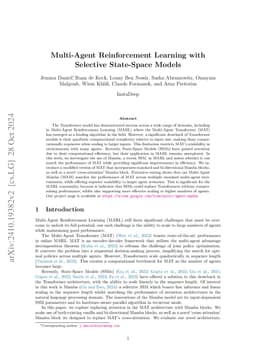 Multi-Agent Reinforcement Learning with Selective State-Space Models