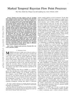 Marked Temporal Bayesian Flow Point Processes