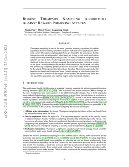 Robust Thompson Sampling Algorithms Against Reward Poisoning Attacks