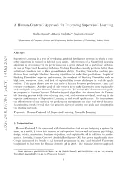 A Human-Centered Approach for Improving Supervised Learning