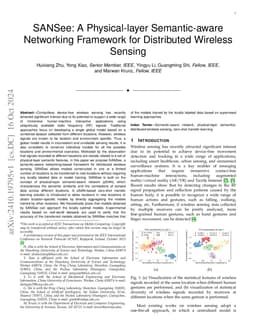 SANSee: A Physical-layer Semantic-aware Networking Framework for
  Distributed Wireless Sensing