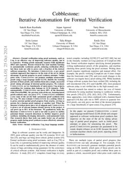 Cobblestone: Iterative Automation for Formal Verification