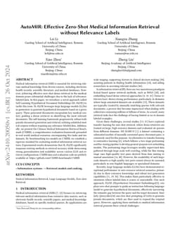 AutoMIR: Effective Zero-Shot Medical Information Retrieval without
  Relevance Labels