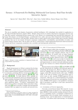 Estuary: A Framework For Building Multimodal Low-Latency Real-Time
  Socially Interactive Agents