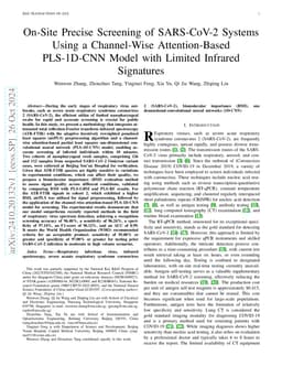 On-Site Precise Screening of SARS-CoV-2 Systems Using a Channel-Wise
  Attention-Based PLS-1D-CNN Model with Limited Infrared Signatures