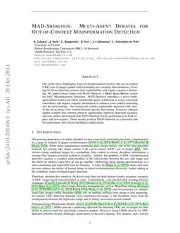 LLM-Consensus: Multi-Agent Debate for Visual Misinformation Detection