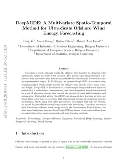 DeepMIDE: A Multivariate Spatio-Temporal Method for Ultra-Scale Offshore
  Wind Energy Forecasting