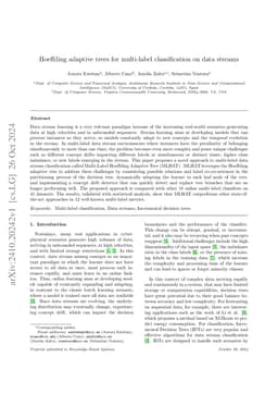 Hoeffding adaptive trees for multi-label classification on data streams
