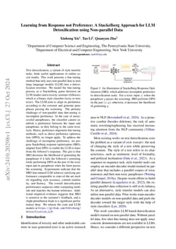 Learning from Response not Preference: A Stackelberg Approach for LLM
  Detoxification using Non-parallel Data