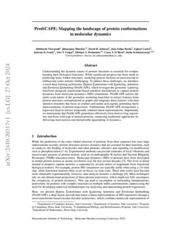 ProtSCAPE: Mapping the landscape of protein conformations in molecular
  dynamics