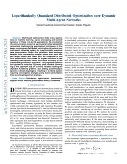 Logarithmically Quantized Distributed Optimization over Dynamic
  Multi-Agent Networks