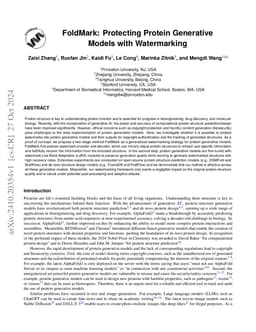 FoldMark: Protecting Protein Generative Models with Watermarking
