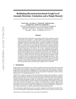 Rethinking Reconstruction-based Graph-Level Anomaly Detection:
  Limitations and a Simple Remedy