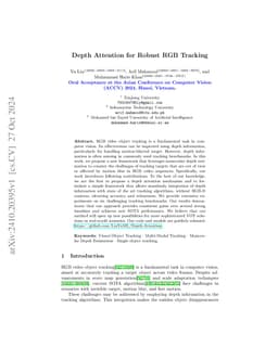 Depth Attention for Robust RGB Tracking