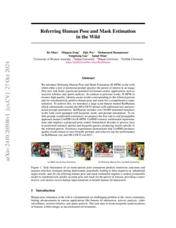 Referring Human Pose and Mask Estimation in the Wild
