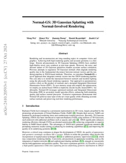 Normal-GS: 3D Gaussian Splatting with Normal-Involved Rendering
