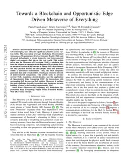 Towards a Blockchain and Opportunistic Edge Driven Metaverse of Everything