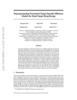 Reprogramming Pretrained Target-Specific Diffusion Models for
  Dual-Target Drug Design