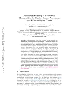 CardiacNet: Learning to Reconstruct Abnormalities for Cardiac Disease
  Assessment from Echocardiogram Videos