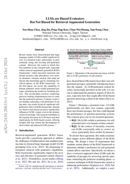 LLMs are Biased Evaluators But Not Biased for Retrieval Augmented
  Generation