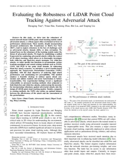 Evaluating the Robustness of LiDAR Point Cloud Tracking Against Adversarial Attack
