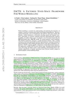 FACTS: A Factored State-Space Framework For World Modelling