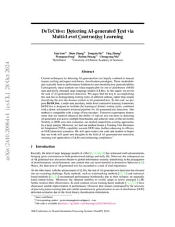 DeTeCtive: Detecting AI-generated Text via Multi-Level Contrastive
  Learning