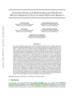 Attention Overlap Is Responsible for The Entity Missing Problem in Text-to-image Diffusion Models!