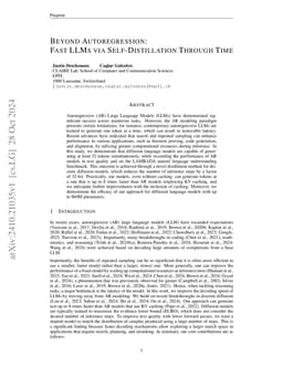 Beyond Autoregression: Fast LLMs via Self-Distillation Through Time