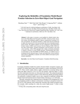 Exploring the Reliability of Foundation Model-Based Frontier Selection
  in Zero-Shot Object Goal Navigation