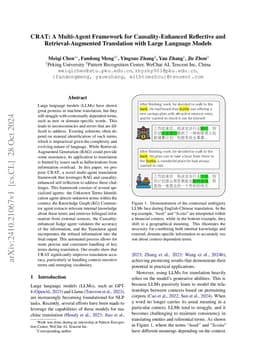 CRAT: A Multi-Agent Framework for Causality-Enhanced Reflective and
  Retrieval-Augmented Translation with Large Language Models