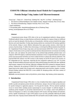 EMOCPD: Efficient Attention-based Models for Computational Protein
  Design Using Amino Acid Microenvironment